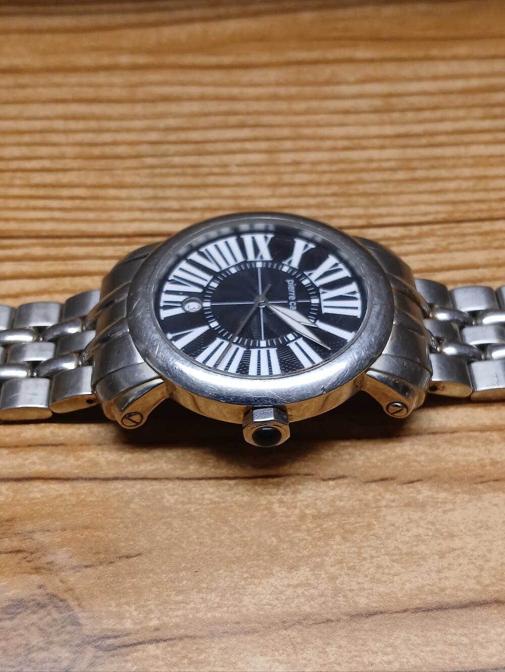 Pierre  Cardin Stainless Steel Silver Men's Wristwatch - Mem's